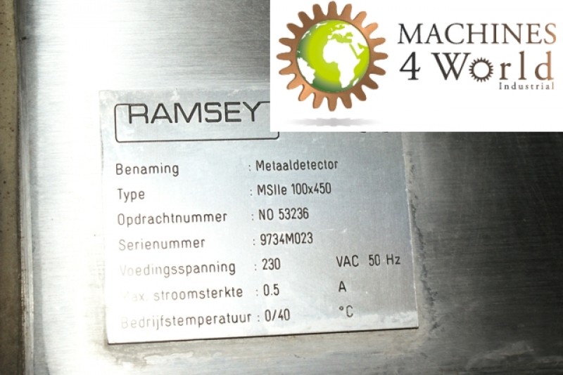 AL0220911- THERMO RAMSEY MSIIe- Detector de metales con cinta.