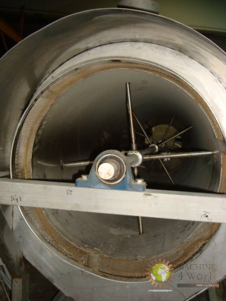 Tostapane rotativo barile gas in acciaio inox piastra per la cottura. 