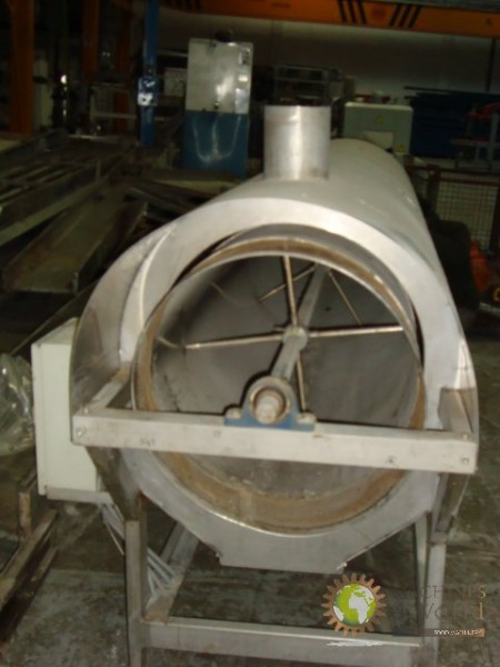 Tostapane rotativo barile gas in acciaio inox piastra per la cottura. 