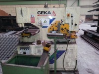 Shears - punching 2 independent hydraulic cylinders, 2 posts and 5 workstations Hydracrop Geka 55