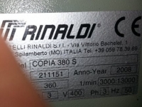 Pantographe pour copieur aluminium Rinaldi Copia 380 S