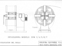 Devanadora Segura Llunell DVM 5 PE 1000 Kg. 