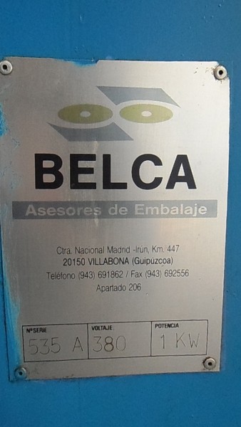 rtractable emballage tension Belca machine = 380 Vac puissance = 1 kW