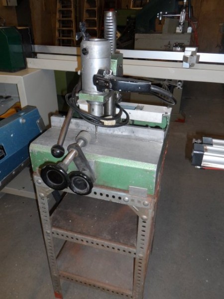Milling copier with manual height adjustment for PVC/ Aluminum joinery