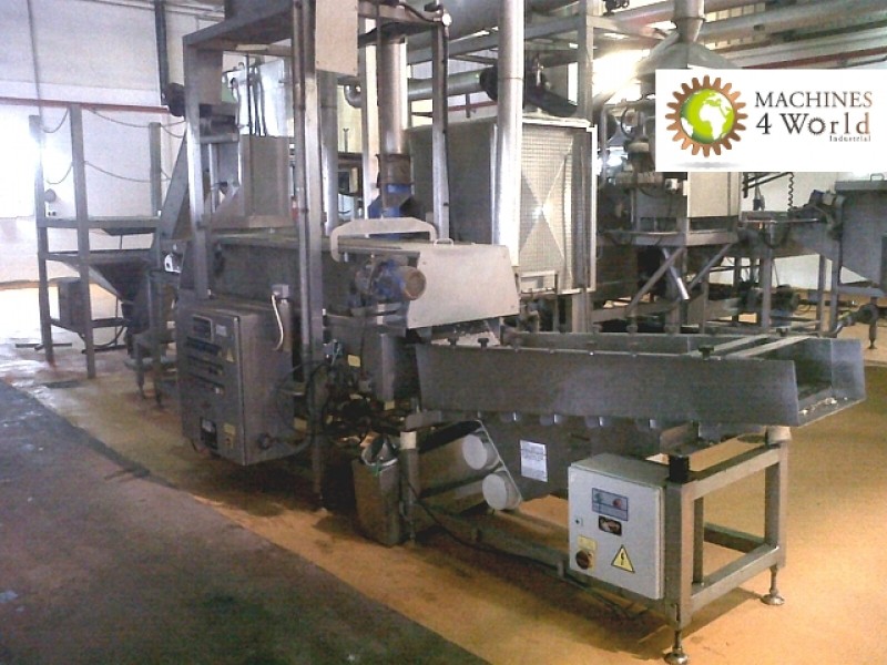 MAD0010911- Whole frying line for pellet, with whole packing line.