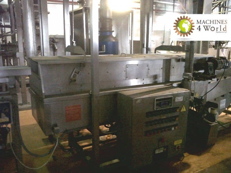 MAD0010911- Whole frying line for pellet, with whole packing line.