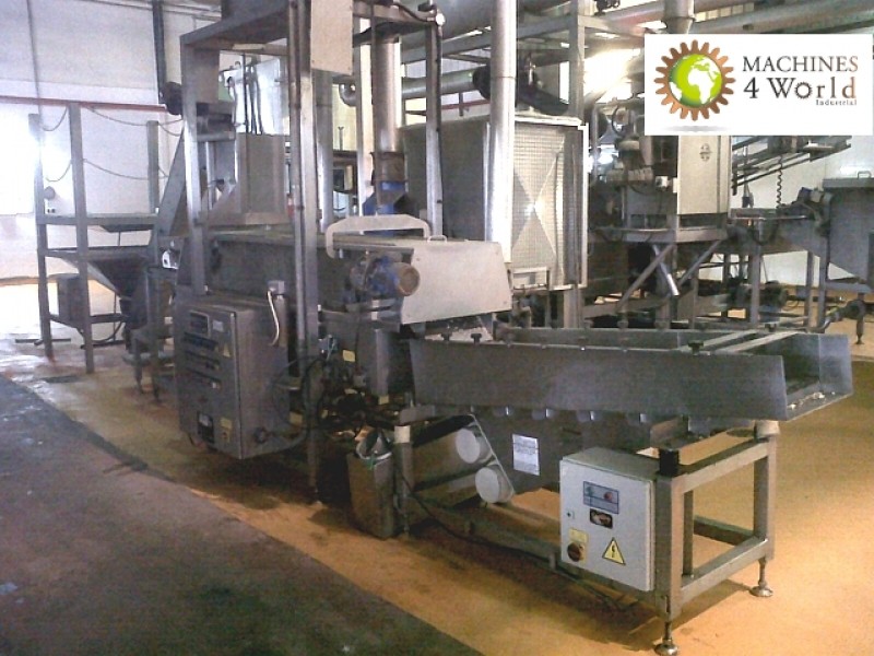 MAD0010911- Whole frying line for pellet, with whole packing line.