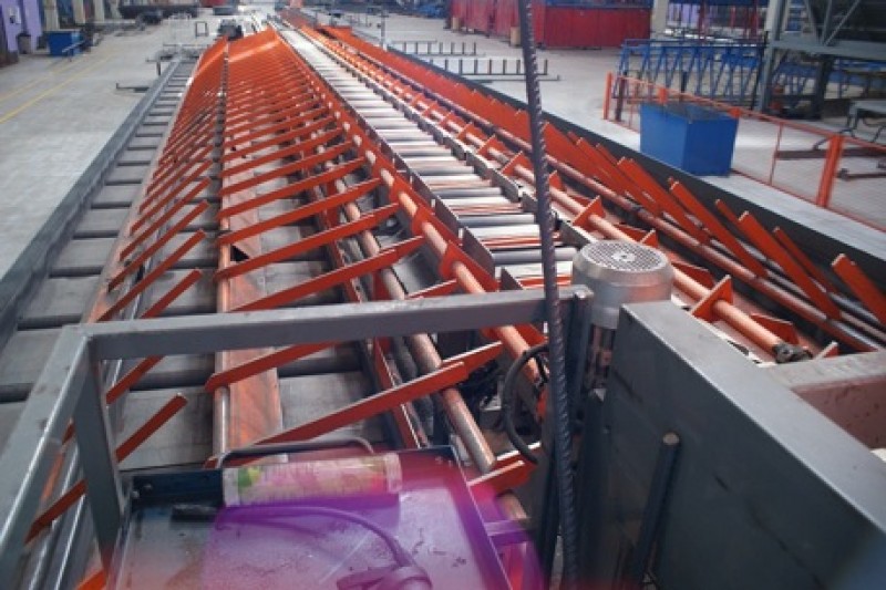 SL SHEAR-LINE 500 PLANT BY SCHNELL Rebar processing line for Civil constructions concrete steel reinforcement cages, and meshes manufacturing.