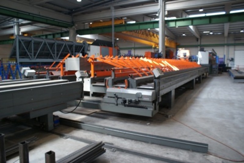 SL SHEAR-LINE 500 PLANT BY SCHNELL Rebar processing line for Civil constructions concrete steel reinforcement cages, and meshes manufacturing.