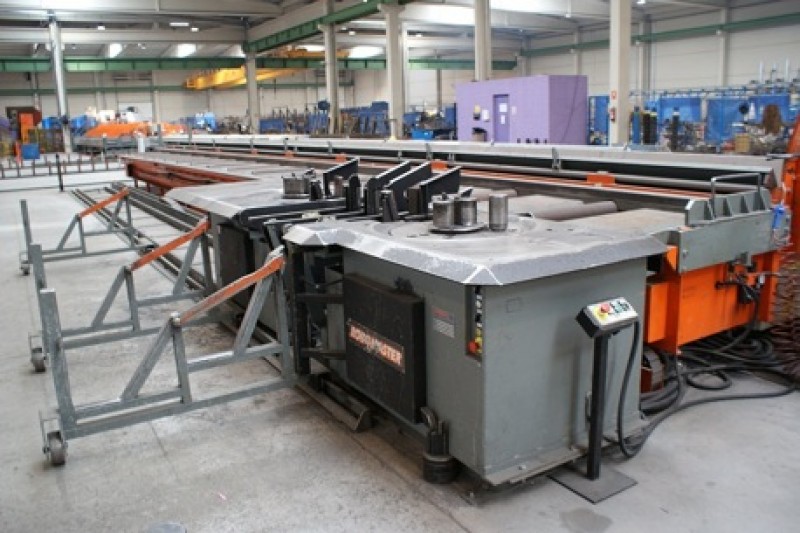 SL SHEAR-LINE 500 PLANT BY SCHNELL Rebar processing line for Civil constructions concrete steel reinforcement cages, and meshes manufacturing.