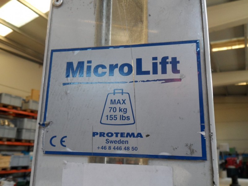 Plate-forme de levage 70 kg capacit Protema Microlift PRO