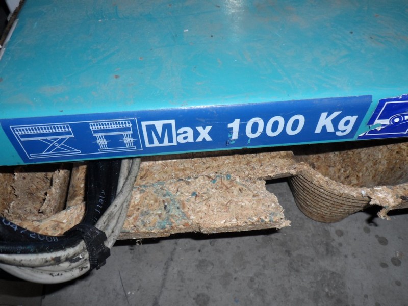 Plataformas extraplanas SMA-U de 1000 kg para elevacin pallets