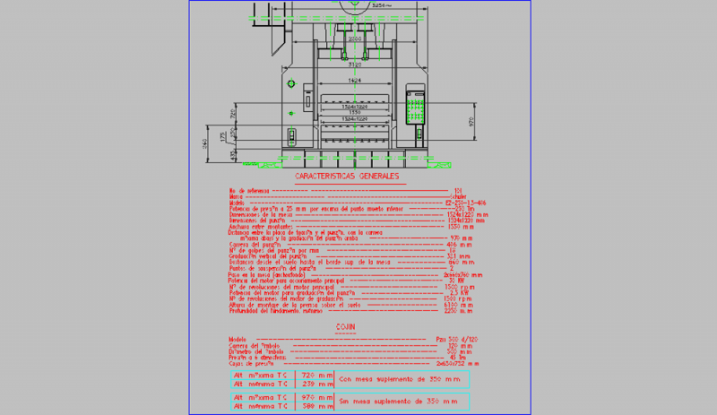 Double colonne presse hydraulique de 250 tonnes SCHULER